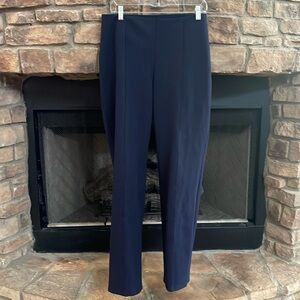 Peter Nygard Slims navy straight blue trousers. Size XL (18-20)